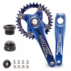 Unbranded VTT Vélo Bcd 104 Pédalier 170mm Manivelle 1x Système Chainwheel Single Chainring Narrow Wide Pour 1 * 11 1 * 10 Mountain Bike