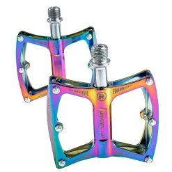 Unbranded 2 Pcs Universal Colorful Alloy Bearing Anti-slip Bicycle Pedal Strong MTB Anti-skid Pins Flat Bike Repair Modification -Vélo fixie Soldes 776473826 max