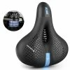 Unbranded Hommes Femmes Bicycle Saddle Reflective Strip Widen Mtb Road Bike For Seat Cushion P