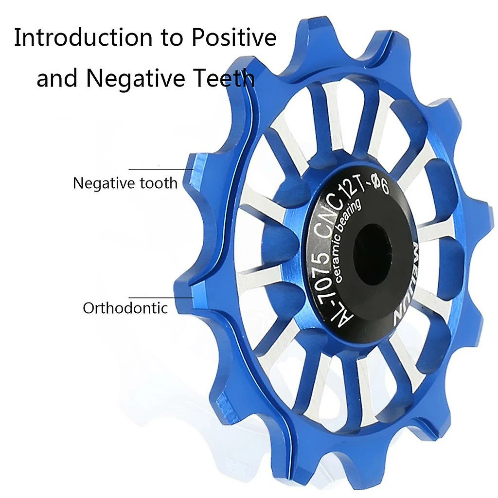 Unbranded 12t Dérailleur De Vélo Négatif Positif Roue De Guidage Roulement En Céramique Mtb Road Bike Poulie Pour Roue Jockey 5 Unbranded 12t Dérailleur De Vélo Négatif Positif Roue De Guidage Roulement En Céramique Mtb Road Bike Poulie Pour Roue Jockey – Image 5