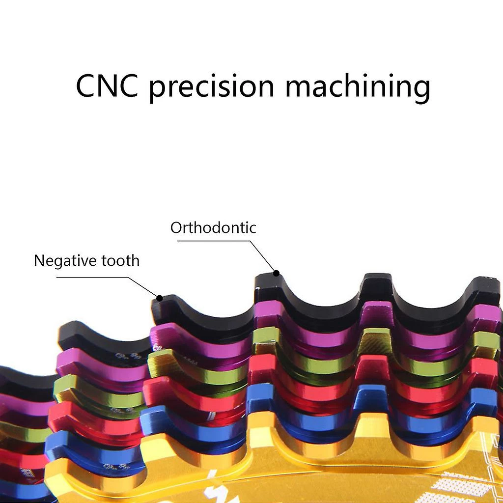 Unbranded Mountain Bike Single Disc 104bcd Oval Disc Positive Negative Tooth Bicycle Disc 5 Unbranded Mountain Bike Single Disc 104bcd Oval Disc Positive Negative Tooth Bicycle Disc – Image 5