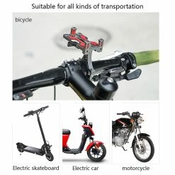 Unbranded 360 Rotatable Bicycle Phone Holder Aluminum Alloy Mtb Bike Motorcycle Phone Bracket Stand Adjustable Cycling Mount -Vélo fixie Soldes 776475733 max 1