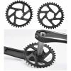 Unbranded Crankset Mountain Bike Crank Arm Set Single Speed 170mm Crankset