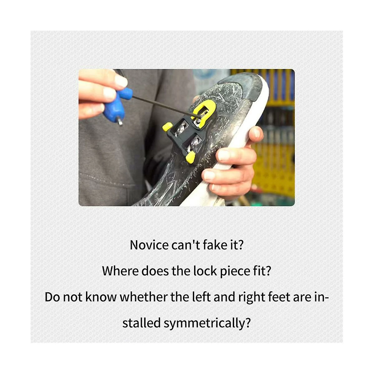 Unbranded Bicycle Pedal Cleats Adjustment Tool Road Bike Self-locking Pedal Cleat Tool Pour Spd Spd-sl Cycling 5 Unbranded Bicycle Pedal Cleats Adjustment Tool Road Bike Self-locking Pedal Cleat Tool Pour Spd Spd-sl Cycling – Image 5