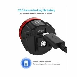 Unbranded Bicyclette Intelligent Brake Taillight Cob Post Cushion Taillight Bike Intelligent Brake Taillight -Vélo fixie Soldes 777668264 max