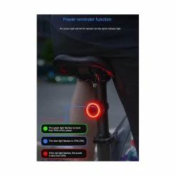 Unbranded Bicyclette Intelligent Brake Taillight Cob Post Cushion Taillight Bike Intelligent Brake Taillight -Vélo fixie Soldes 777668324 max