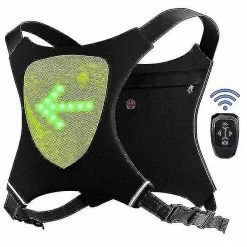 Unbranded Double Face Led Clignotant Bike Pack Usb Sac De Sécurité Imperméable à L’eau Sac à Dos Vélo Sans Fil Rc Sports Vest Ultralight Sac D’équitation