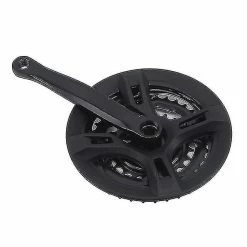 Unbranded Shimano Mountain Wheel Disc 42t Chainset / Manivelle Métal Trou Carré Bicycle Wheel Disc Bicycle Parts Bike Crankset Accessoires