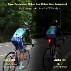 Unbrand Smart Bike Tail Light Ultra Bright Back Brake Light Usb Rechargeable Led Feu Arrière Imperméable à L’eau Feux De Cyclisme De Route -Vélo fixie Soldes 784348021 max