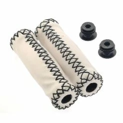 Nw 1776 2pcs Anti-antidérapant Antichoc Pu Bike Cyclisme Guidon Grip Covers Protecteurs (blanc)