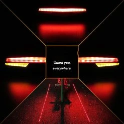 Nw 1776 Auto On And Off Bike Feu Arrière Haute Lumière Chargeable Télécommande De Sécurité -Vélo fixie Soldes 786953416 max