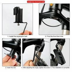 Nw 1776 Mountain Bike Mudguard Réglable Road Mountain Bike Bicycle Cycling Tire Avant / Arrière Garde-boue Universel Garde-boue Garde-boue Ensemble, Avant -Vélo fixie Soldes 786964389 max