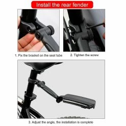 Nw 1776 Mountain Bike Mudguard Réglable Road Mountain Bike Bicycle Cycling Tire Avant / Arrière Garde-boue Universel Garde-boue Garde-boue Ensemble, Avant -Vélo fixie Soldes 786964416 max