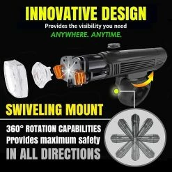 Treingi Bike Lights Set Super Bright USB Rechargeable Bike Light Easy To Mount Headlight And Taillight For Road Bike Commuteting -Vélo fixie Soldes 787149262 max