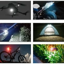 Treingi Haute Luminosité Sans Fil LED Stroboscope Lumière, 7 Couleurs Rechargeable Lumières Clignotantes Anti-collision Signal Light Pour Moto Car Bike Drone -Vélo fixie Soldes 787149518 max