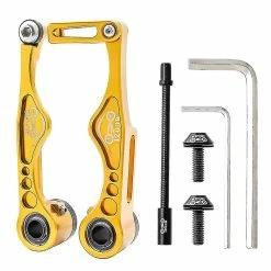 Unbranded Muqzi Folding Bike Brake Set V Frein Pour Pliant Bmx Bras Court Or