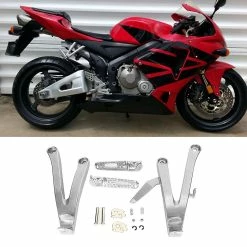 Gegong Motorcycle Street Bike Iron Rear Foot Pegs Pedal Footrest Accessory Fit For Honda(electroplate) -Vélo fixie Soldes 787611564 max