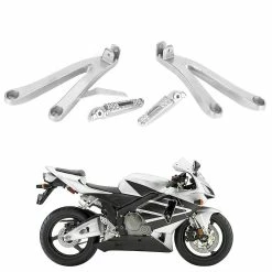 Gegong Motorcycle Street Bike Iron Rear Foot Pegs Pedal Footrest Accessory Fit For Honda(electroplate) -Vélo fixie Soldes 787611576 max