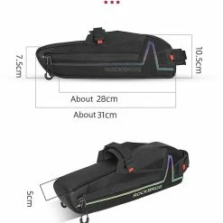 Aionyaaa Rockbros Bicycle Beam Package Mountain Bike Rainproof Triangle Bag 1.5l Portable Cycling Equipment -Vélo fixie Soldes 789772792 max