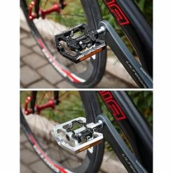 Unbranded Pédales De Vélo Ultralight Anti- CNC Road Bike Pedal Cycling 3 Sealed Bearing Bike Pedals Spd Pedal -Vélo fixie Soldes 790843601 max