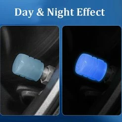 Alisili 8pcs 8mm Universal Fluorescent Luminous Tire Valve Stem Covers Car Tire Valve Cap Motorcycle Bike Luminous Valve Nozzles -Vélo fixie Soldes 811145736 max