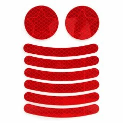 Alisili Bike Safety Stickers Night Bicycle Reflective Stickers Acrylic Self-adhesive Cycling Decorative Anti-collision Warning Strip -Vélo fixie Soldes 811241344 max