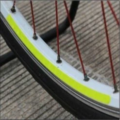 Alisili Bike Reflective Stickers Mtb Bike Riding Wheel Spokes Fluorescent Tape Safety Warning Light Strip Reflector Bicycle Accessories -Vélo fixie Soldes 811241471 max