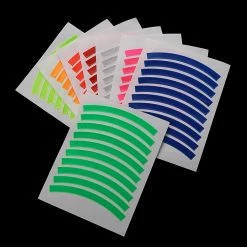 Alisili 10 Pcs Bike Reflective Stickers Waterproof Tire Applique Tape Safety Bright Strips Bicycle Wheel For Children Balance Bicycle -Vélo fixie Soldes 811241547 max