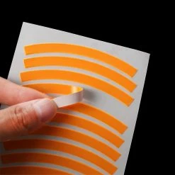 Alisili 10 Pcs Bike Reflective Stickers Waterproof Tire Applique Tape Safety Bright Strips Bicycle Wheel For Children Balance Bicycle -Vélo fixie Soldes 811241570 max