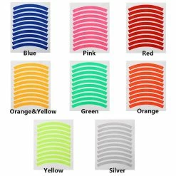 Alisili Reflective Tire Sticker Safety Sticker Color Kids Balance Bike Reflective Sticker Wheel Decal Bike Accessories -Vélo fixie Soldes 811241691 max