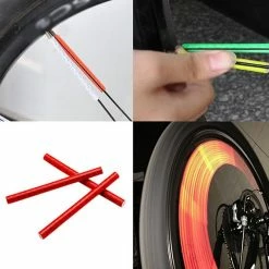 Alisili Two Styles Bike Reflective Stickers Wheel Decals Reflective Tape Safety Strips Bicycle Wheel Stickers For Children Balance -Vélo fixie Soldes 811241693 max