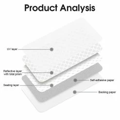 Alisili Bike Safety Stickers Night Bicycle Reflective Stickers Pet Self-adhesive Cycling Decorative Safety Warning Reflective Strip -Vélo fixie Soldes 811242296 max