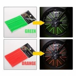 Alisili 12pc Bicycle Wheel Rim Spoke Clip Night Safety Warning Light Bicycle Reflective Reflector Strip Mtb Bike Cycling Accessories -Vélo fixie Soldes 811242404 max