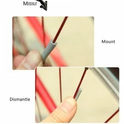 Alisili 12pcs Reflective Mount Clip Tube Warning Strip Bicycle Bike Wheel Spoke Reflector Mountain Rear Bike Reflector Light -Vélo fixie Soldes 811242414 max