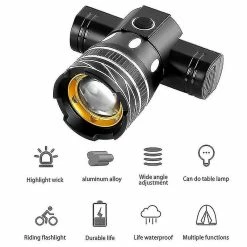 Tigernu Z30 15000lm T6 Led Light Bike / Vélo / Light Set Usb Rechargeable Phare / Lampe De Poche Étanche Zoomable Cycling Lamp Pour Vélo -Vélo fixie Soldes 826188770 max