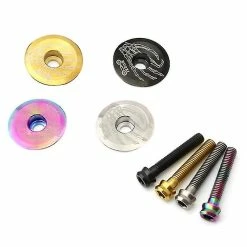 Unbranded Titanium Bike Headset Cap With Screw For 28.6mm Fork Road Bike Stem Cover Bike Accessories -Vélo fixie Soldes 827300132 max