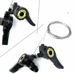 Unbranded Vélo Shift Speed 18 21 Lever MOUNTAIN Bike Avec Câble Déclencheur Universel (noir) (2pcs -Vélo fixie Soldes 831474733 max