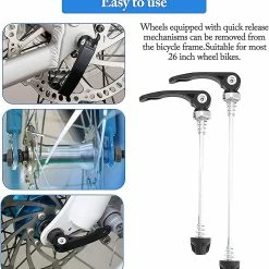 Unbranded Quick Release Skewer Set Road Bike MTB Avant & Arrière, Bicycle Quick Release Cycling Wheel Spit Alloy Bicycle Replacement Spare Parts Accessories For Ro -Vélo fixie Soldes 831526178 max