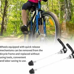 Unbranded Quick Release Skewer Set Road Bike MTB Avant & Arrière, Bicycle Quick Release Cycling Wheel Spit Alloy Bicycle Replacement Spare Parts Accessories For Ro -Vélo fixie Soldes 831526370 max