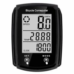 Unbrand Mountain Bike Touch Screen Speedometer Robuste Imperméable à L’eau Rétro-éclairé Odomètre Durable Léger Fryer Pan